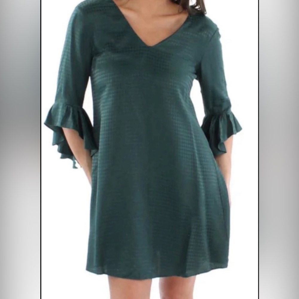 Calvin Klein NWT Green Bell sleeve dress. Women size 10